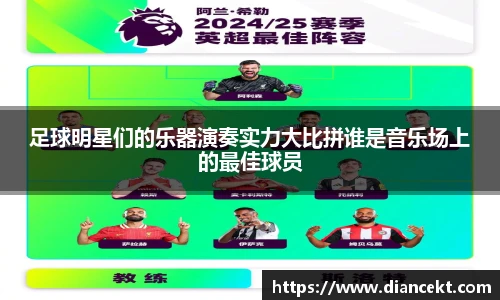 足球明星们的乐器演奏实力大比拼谁是音乐场上的最佳球员